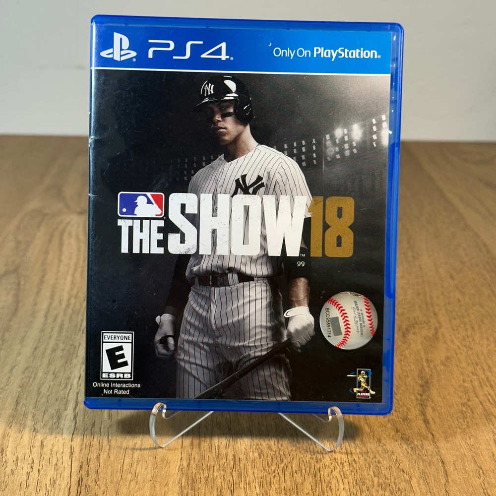 Sony MLB The Show 18 PS4 Case and Art Only Blue Fair No Game Aaron Judge Yankees